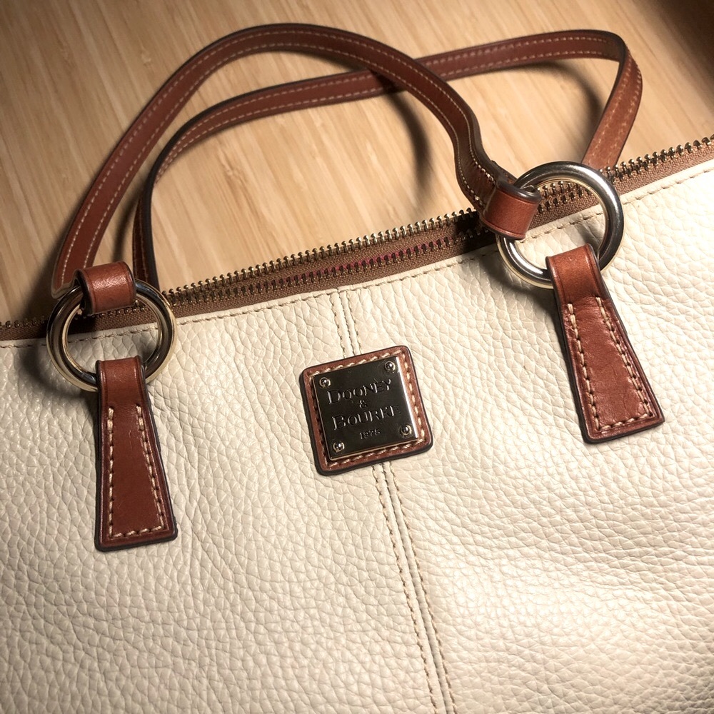 Pebble Grain Small Tobi Tote Bone Dooney Bourke
